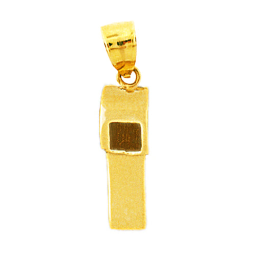 Image of ID 1 14K Gold 3D Whistle Charm