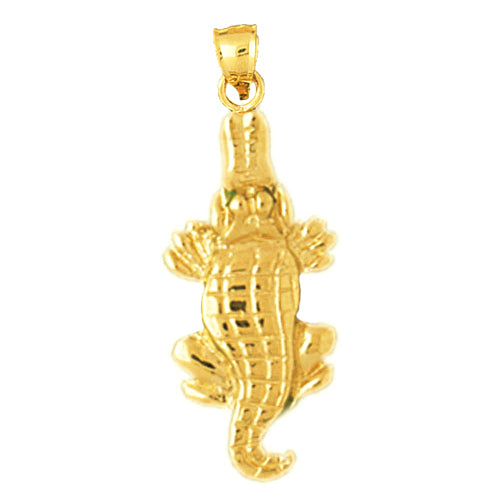 Image of ID 1 14K Gold Alligator Charm