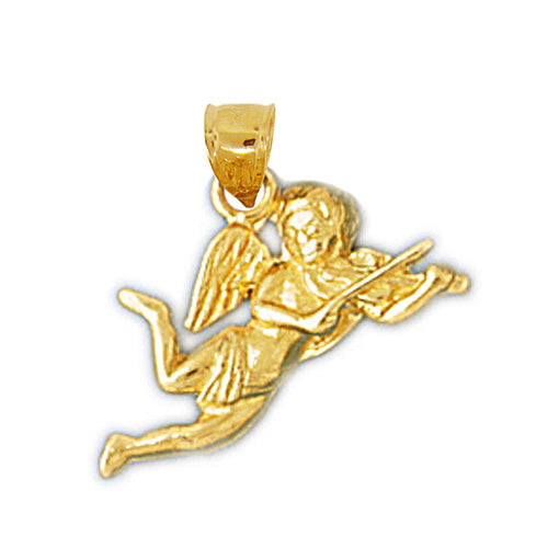 Image of ID 1 14K Gold Angel with Violin Charm