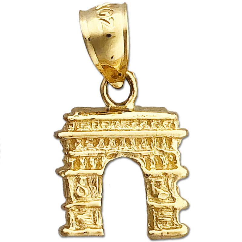 Image of ID 1 14K Gold Arc De Triomphe Charm