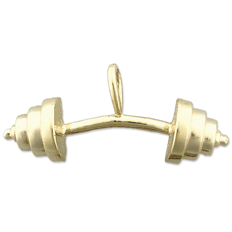 Image of ID 1 14K Gold Barbell Pendant