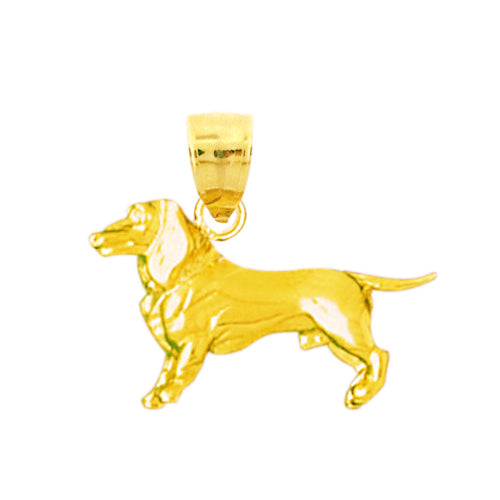 Image of ID 1 14K Gold Beagle Charm