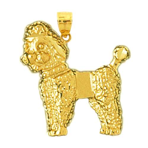 Image of ID 1 14K Gold Bichon Frise Pendant