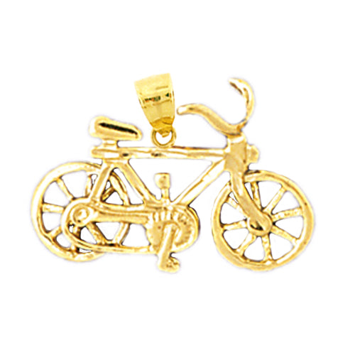 Image of ID 1 14K Gold Bike Charm