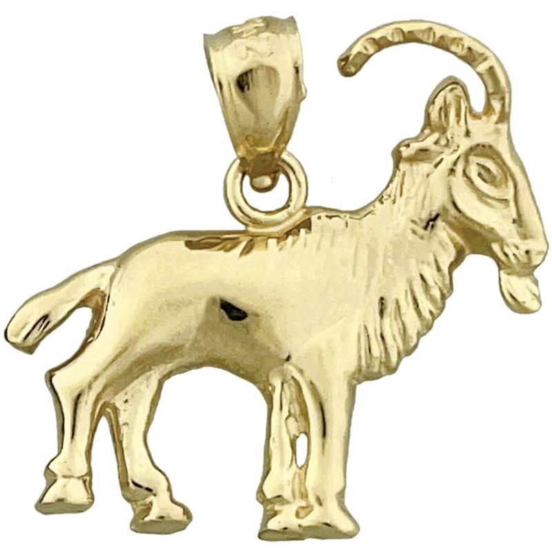 Image of ID 1 14K Gold Billy Goat Pendant