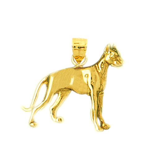 Image of ID 1 14K Gold Boxer Dog Pendant