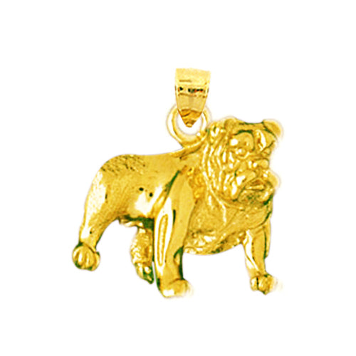 Image of ID 1 14K Gold Bulldog Charm