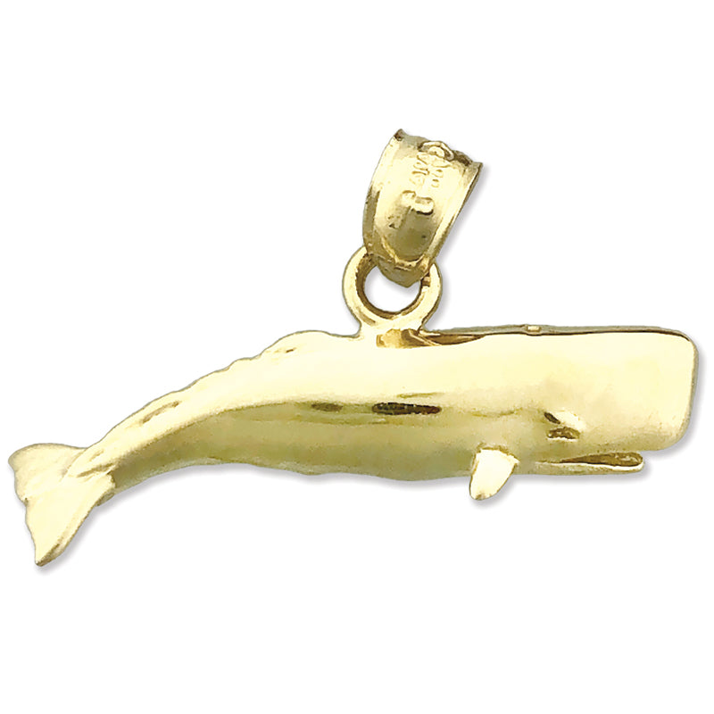 Image of ID 1 14K Gold Cachalot Sperm Whale Charm