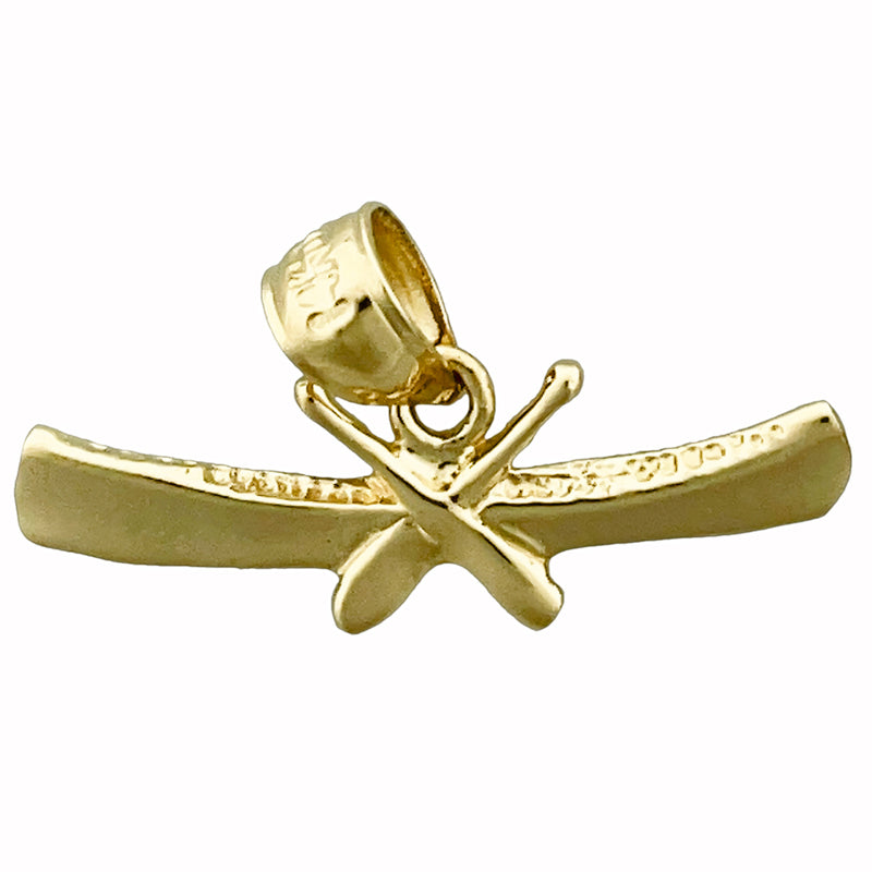 Image of ID 1 14K Gold Canoe with Oars Charm