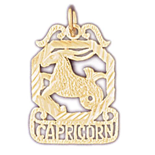 Image of ID 1 14K Gold Capricorn Zodiac Charm