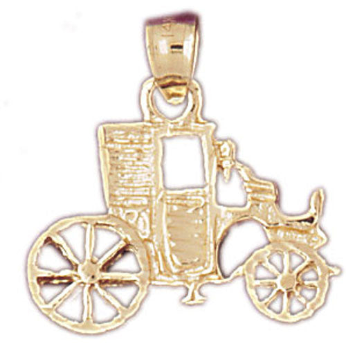 Image of ID 1 14K Gold Carriage Pendant