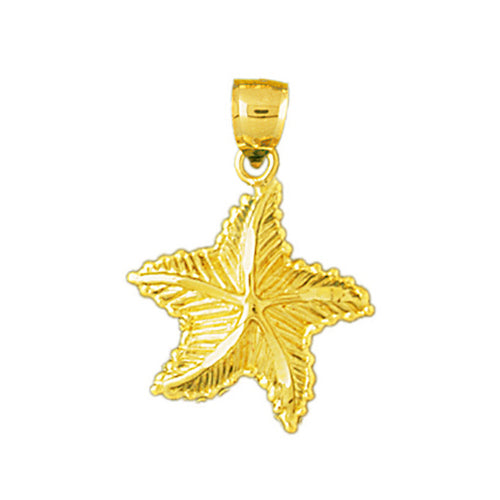 Image of ID 1 14K Gold Charming Starfish Charm