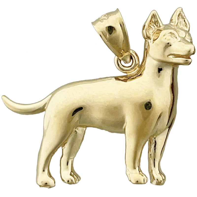 Image of ID 1 14K Gold Chihuahua Pendant