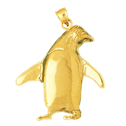 Image of ID 1 14K Gold Chubby Penguin Pendant