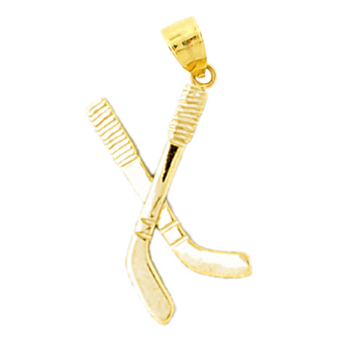 Image of ID 1 14K Gold Crossing Golf Clubs Charm