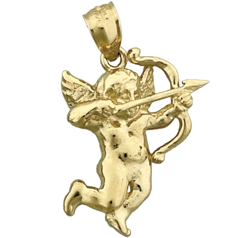 Image of ID 1 14K Gold Cupid Angel Charm