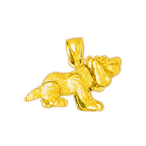 Image of ID 1 14K Gold Dachshund Dog with Collar Charm