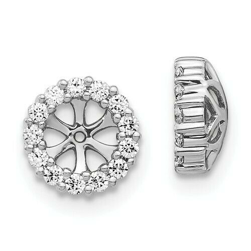 Image of ID 1 14K Gold Diamond Earring Jackets Options for 425 - 525 and 65mm Centers
