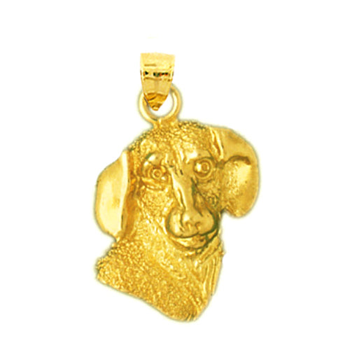 Image of ID 1 14K Gold Dog Face Charm