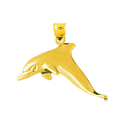 Image of ID 1 14K Gold Dolphin Pendant