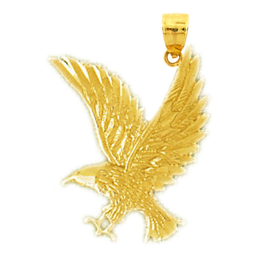 Image of ID 1 14K Gold Eagle Pendant
