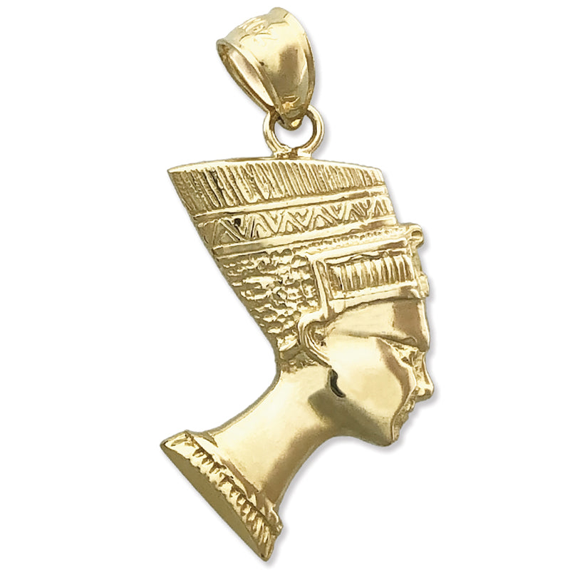 Image of ID 1 14K Gold Egyptian Queen Nefertiti Charm