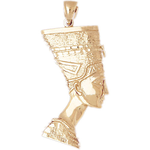 Image of ID 1 14K Gold Egyptian Queen Nefertiti Pendant