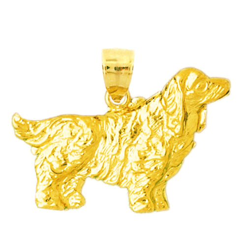 Image of ID 1 14K Gold English Cocker Spaniel Pendant