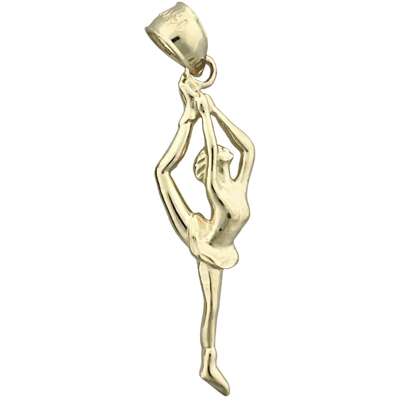 Image of ID 1 14K Gold Female Gymnast Pendant