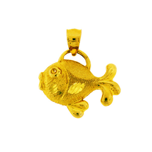 Image of ID 1 14K Gold Fish Charm