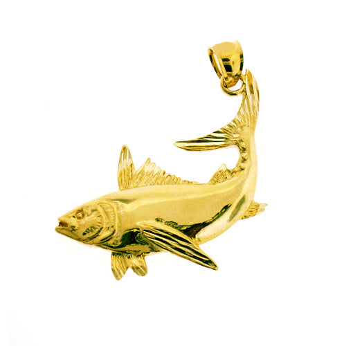 Image of ID 1 14K Gold Fish Pendant