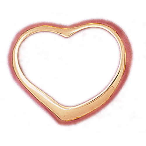 Image of ID 1 14K Gold Floating Heart 30MM Pendant