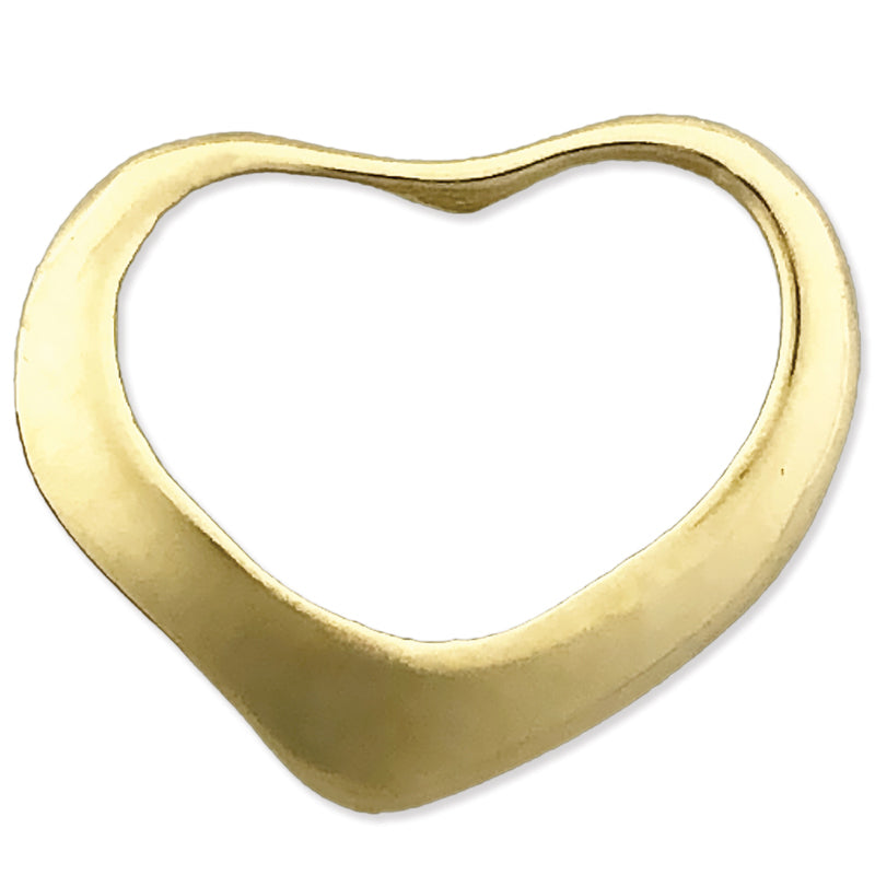 Image of ID 1 14K Gold Floating Heart Charm Slide