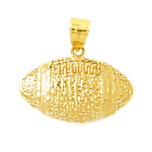 Image of ID 1 14K Gold Football Charm