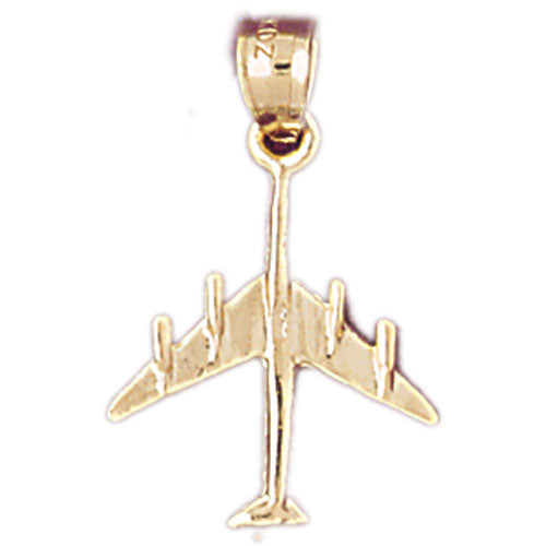 Image of ID 1 14K Gold Four Engine Jet Charm