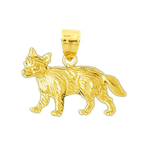 Image of ID 1 14K Gold Fox Pendant