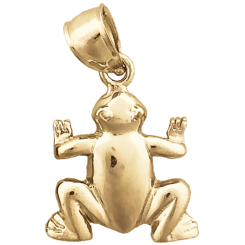 Image of ID 1 14K Gold Frog Charm