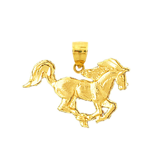 Image of ID 1 14K Gold Galloping Horse Charm