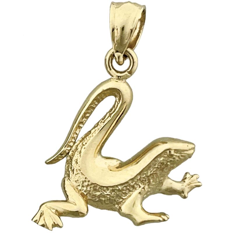 Image of ID 1 14K Gold Gecko Charm