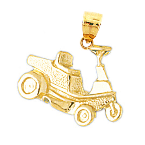 Image of ID 1 14K Gold Golf Car Charm