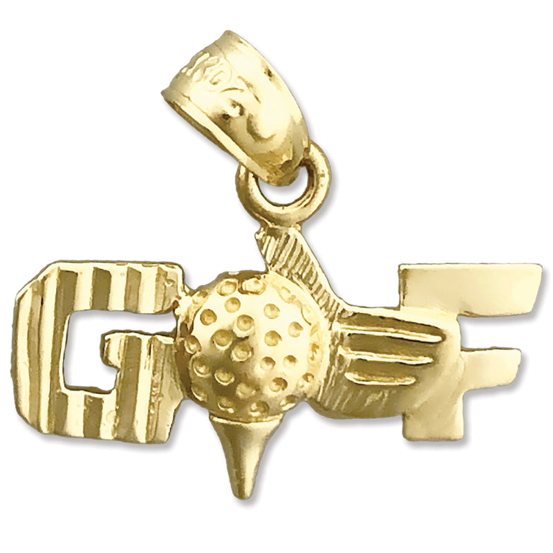 Image of ID 1 14K Gold Golf Charm