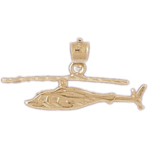 Image of ID 1 14K Gold Helicopter Charm