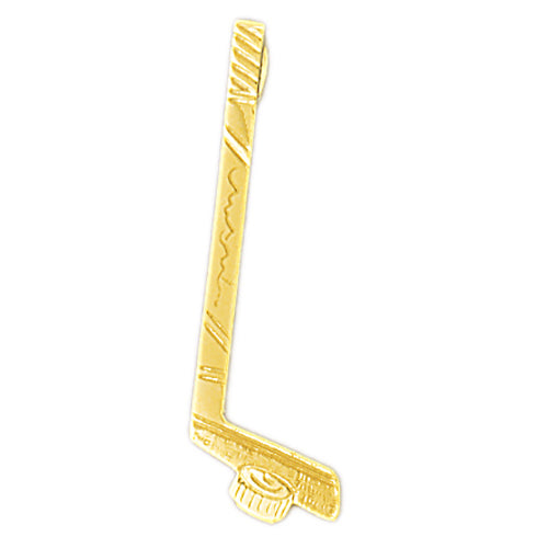 Image of ID 1 14K Gold Hockey Stick Pendant