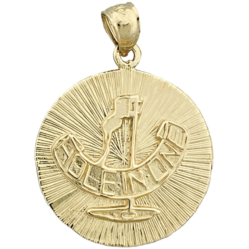 Image of ID 1 14K Gold Hole In One Golf Medallion