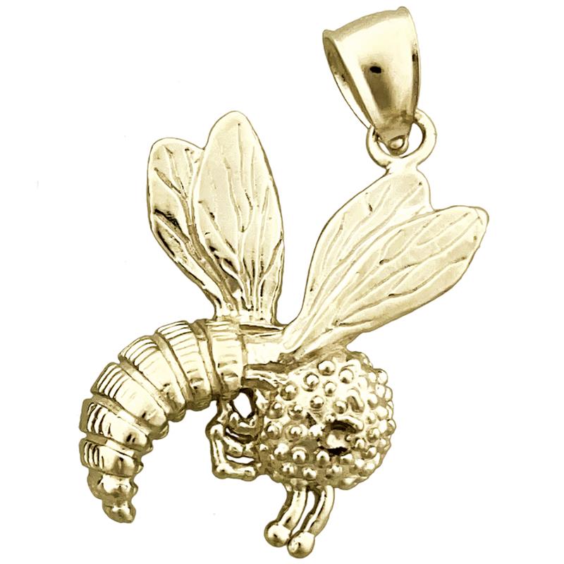 Image of ID 1 14K Gold Honey Bee Pendant