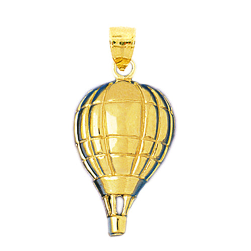 Image of ID 1 14K Gold Hot Air Balloon Pendant