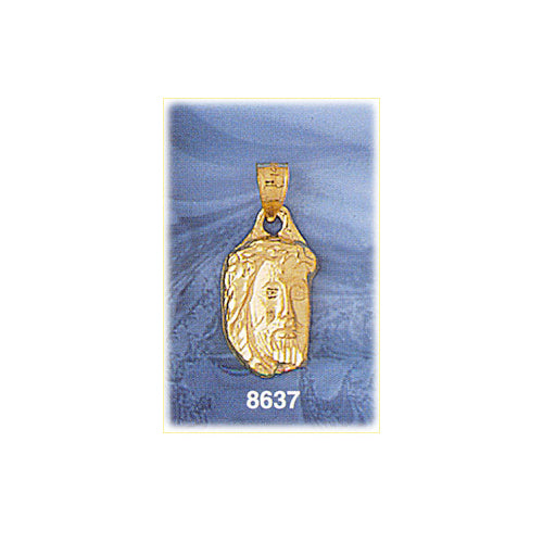 Image of ID 1 14K Gold Jesus Christ Face Charm