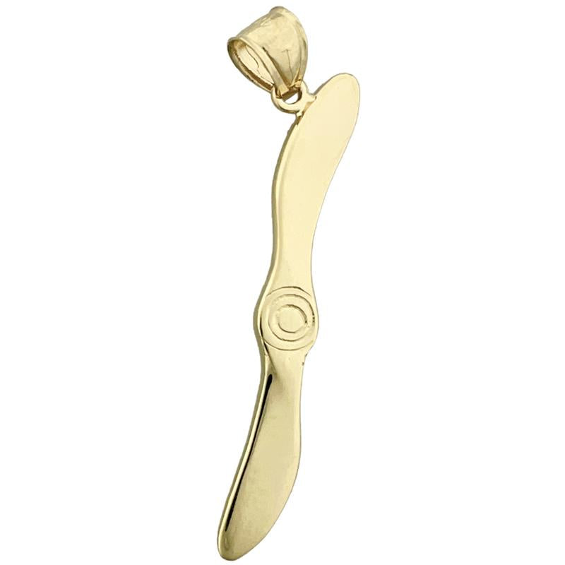 Image of ID 1 14K Gold Jet Propeller Pendant