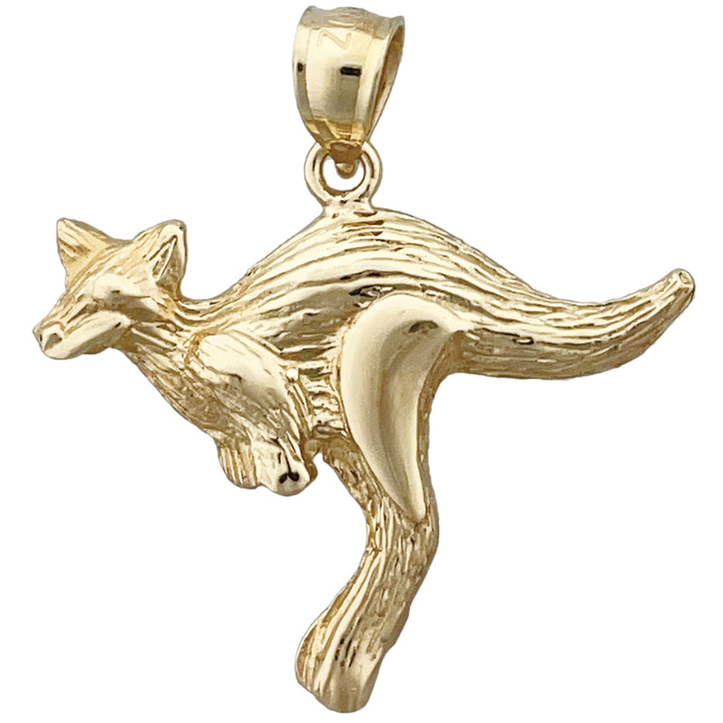 Image of ID 1 14K Gold Kangaroo Pendant