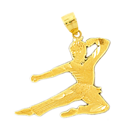Image of ID 1 14K Gold Karate Kid Pendant